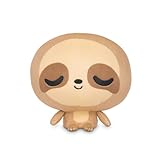 TeeTurtle Cloudheads Comet the Sloth Plush - 5-Inch Stuffed Animal with Embroidered Details - Soft Cuddly Plush Toys for Kids, Teens, and Adults