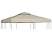 Produktbild vidaXL Pavillondach 310g/m² Beige 3x3m Pavillon Ersatzdach Partyzelt Dach