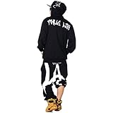 [ディーオーピー] DOP セットアップ メンズ 大きいサイズ パーカー パンツ スウェット 上下セット (裏毛) ブラック/ホワイト 2XL