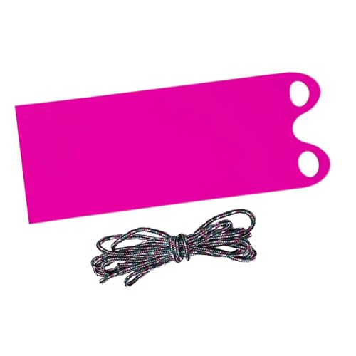 kowaku Snow Sled Mat Flying Carpet High Speed Outdoor,Fun for Kids and Adults with Handle Lightweight Ski Sledding Equipment Roll up, Pink