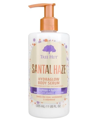 Tree Hut Santal Haze Hydraglow Hydraglow Body Serum, Brighten & Hydrate, with Hyaluronic Acid...