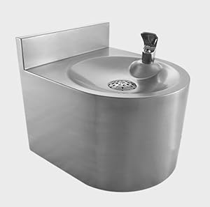 DSTOCK60 Wandbrunnen Edelstahl mit Loggere Flow