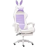 ZAW Chaise de Bureau Chaise de Bureau Wcg Fauteuil inclinable de Chaise de Jeu Informatique avec Repose-Pieds Internet Cafe Gamer Chaise Meubles de Bureau Chaise Rose Fauteuil Pivotant