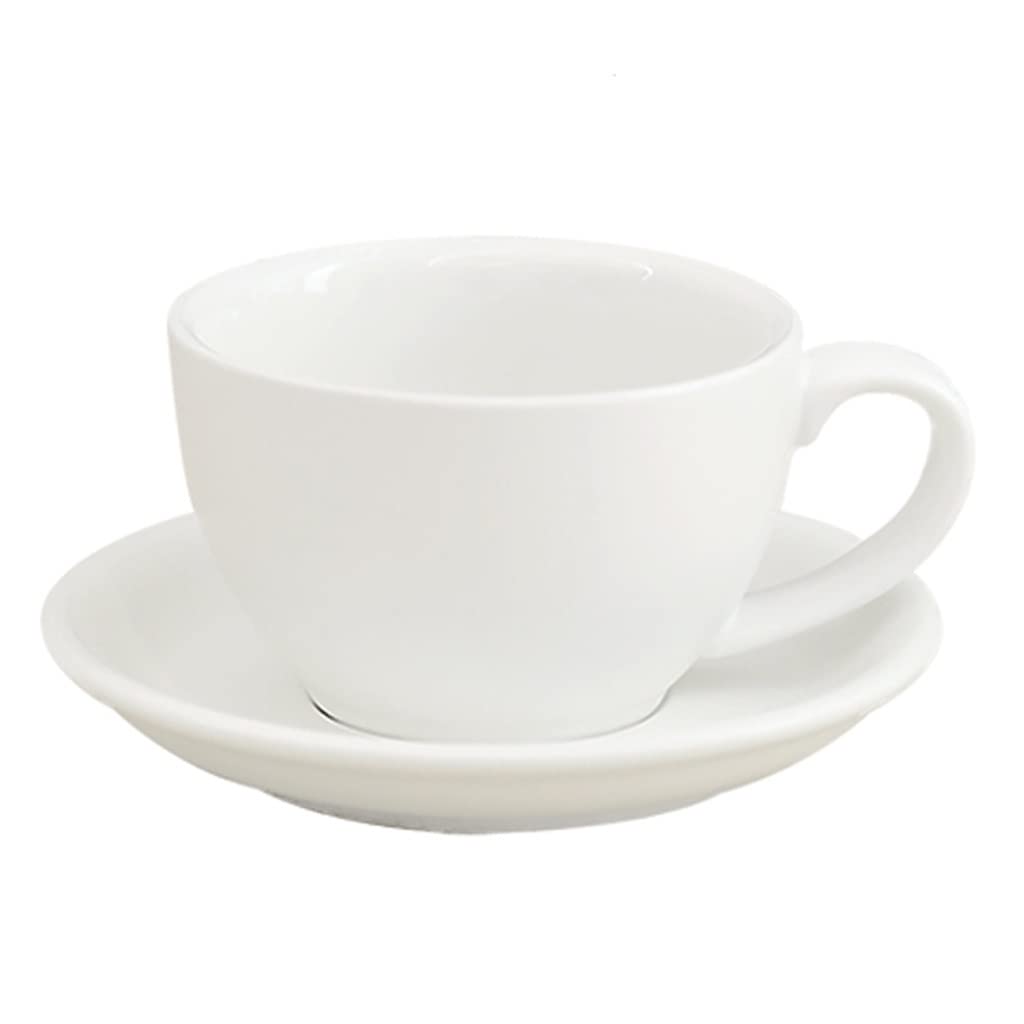 Kubek do kawy Ceramiczny kubek do kawy Filiżanka do herbaty Zestaw ceramicznych filiżanek i spodków, kubki do kawy Filiżanki do kawy i mleka do herbaty dla kobiet, 300 ml/ 10 uncji Kubki do kawy Kubk