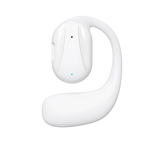 Samudgate Wireless Headphones, Single Open Ear Headphones with Earhook, Bluetooth 5.2 Air Conduction Earbuds, IPX4 Waterproof Noise Reduction Earbuds Sport Headphones for Running, Walking, Workout