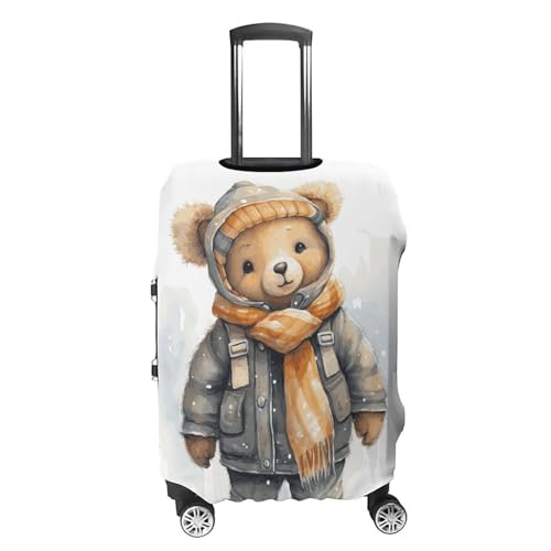 Cute Bear Printed Luggage Cover Protector, Fits 18-32 Inch Luggage4