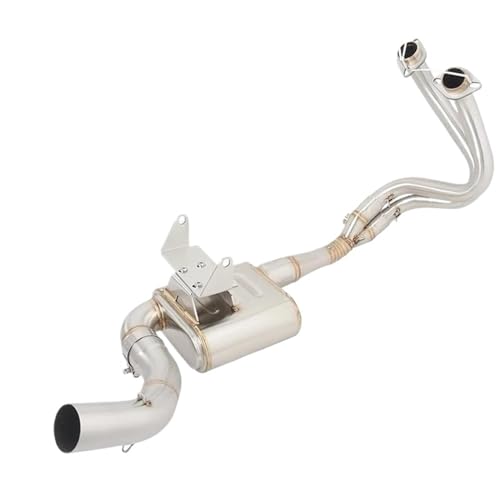 de Escape para motocicleta sistema de Escape Para Kawasaki para Ninja 650 Z650 ER6N ER6F 2017-2022 sistemas de Escape de motocicleta conexión de tubo de enlace medio delantero silenciador de 51mm