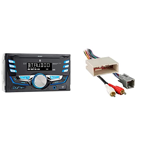 Jensen Mpr420 7 Character Lcd Double Din Car Stereo Receiver & Metra 70-5521 Radio Wiring Harness For Ford 03-Up Amp #TOP28