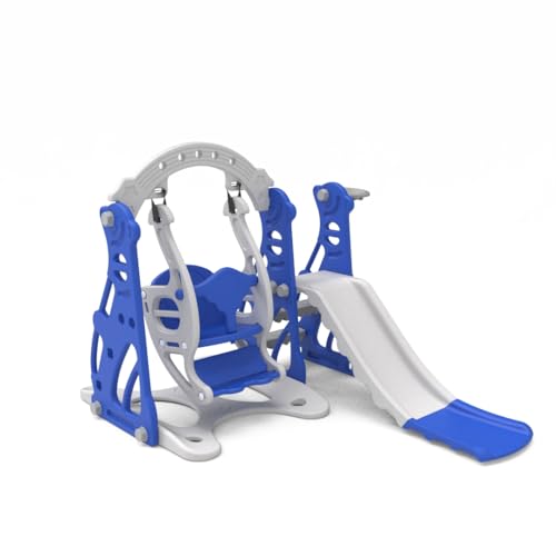Image of Amazon Brand - Solimo 3-in-1 Penguin Slide & Swing for Indoor & Outdoor Use | for Kids 2-5 Years Old | Safe & Fun | Ideal for Boys & Girls | Toy for Kids | Easy Assembly