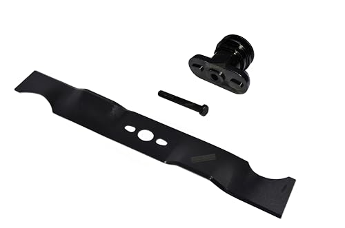 perfektGarten Lame de 51 CM + porte-lame + vis compatible avec les tondeuses Fuxtec à entraînement