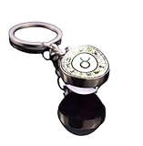 TEBBS SSchlüsselbund 2 Stück Horoskop Schlüsselanhänger Telefon Fall Anhänger Planet Schlüsselanhänger Glaskugel Schmuck Geschenk Stier