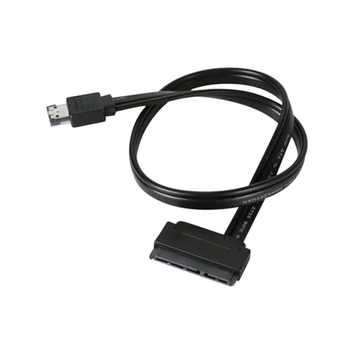 Cable de datos ESATA a SATA 22 Pin de 50 cm 5V miniatura 4