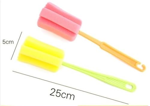 Goupillon bouteille brosse éponge à long manche pour outil ménager