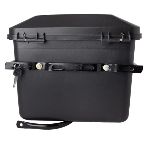 Image of SKYA STAR Q-Frame Universal Bike Stylish Side Luggage Holder with Lock | Motorcycle Side Box /Diggy /Luggage Box | Weatherproof & Secure Fitment [Matte Black]