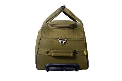 Image of Timus Club Mumbai 55CM /20 inch Cabin Miltary Green 2 Wheel Duffle Trolley Travel Bag /Best Duffle for Men /Soft Sided Luggage /Light Weight Bags /Duffle Bags for Women /Best Waterproof Duffle Bag