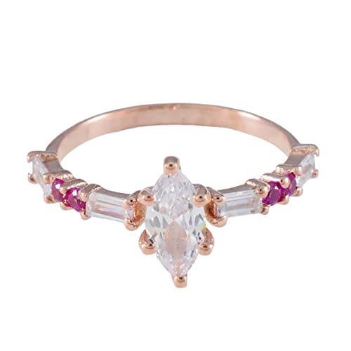 Bague de sertissage rubis cz en argent 925 contre le ternissement