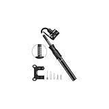Amazon Mini Bike Pump with Pressure Gauge, [80-100 PSI] Diyife Aluminium Alloy Portable Bicycle Fast Tyre Inflation Pump Fits Presta & Schrader Valve, Cycle Pump for Road Mountain Bike Ball & Swimming Ring #ad