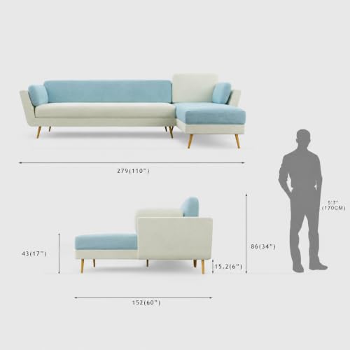 Image of Nuvola Premium Latex Fabric Sofa | 3, 4 & 5 Seater Options | 2 & 3-Toned Variants | Ultra-Soft Deep Seating Comfort | Modern Living Room Sofa | 3-Year Warranty