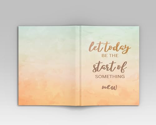 Image of AccuPrints Premium Soft Bound Notebook Diary for Girls and Women (A5,192 Ruled Pages with planner, 80 GSM) (Let today Perfect)