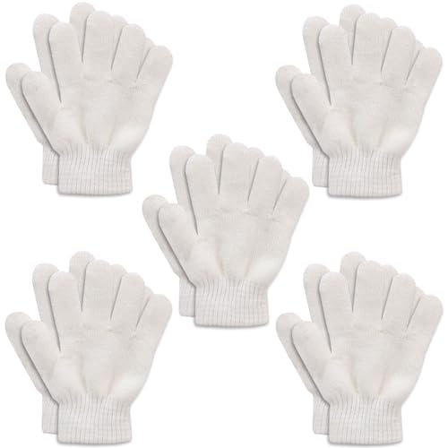 6 Paar Magic Gloves Kinder | Stretch Handschuhe Winter | Für 5-13 Jahre