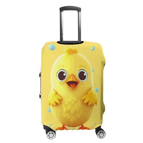 Cute Yellow Chicken Luggage Cover, Washable Elastic Suitcase Cover Protector Fit 18-32 Inch Luggage4