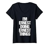 Photo Gallery donna i m ernest doing ernest things - divertente dire nome ernest maglietta con collo a v Photo Gallery donna i m ernest doing ernest things - divertente dire nome ernest maglietta con collo a v