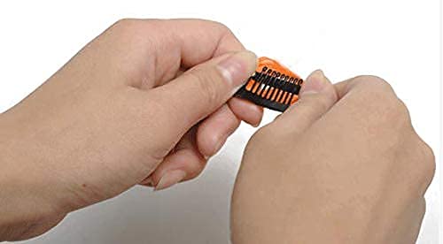 Image of Reusable Coloured Hair Streaks Extensions For Women Hair Coloured Hair Extension For Girls Set of 2 Pcs (Dark Sea Green)