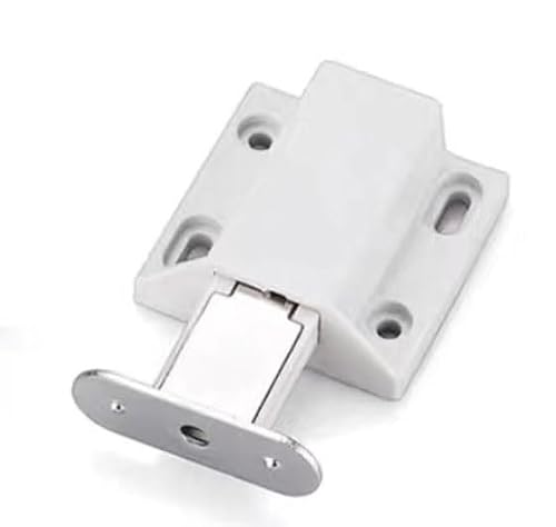 Door Catch, Push Opener,Cupboard Latch, 6 Pack Magnetic Touch Open White Drawer Spring Loaded Closure for Cabinet Wardrobe Room Kitchen (Color : D, Size 6PCS(C)