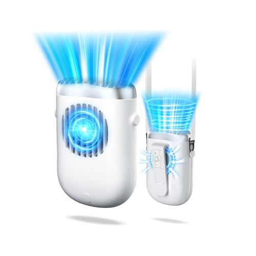 zonzon 腰掛け首掛け携帯扇風機 4800mAhタイプC充電