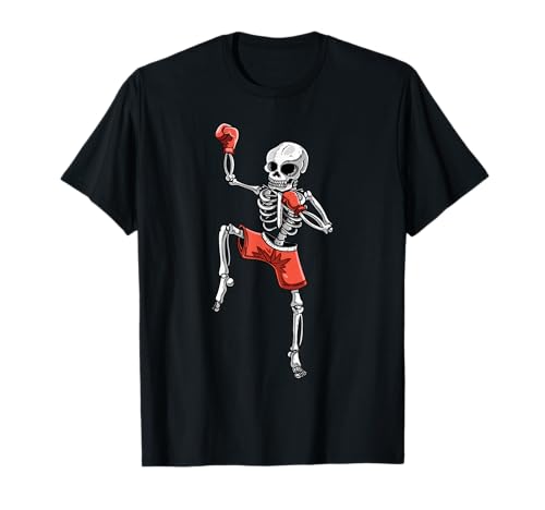 Skeleton Muay Thai MMA Fighter T-Shirt