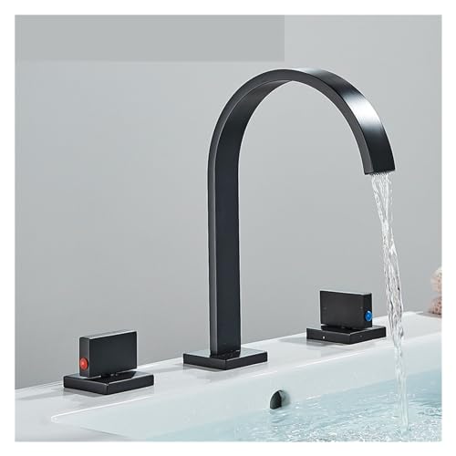 Robinet de baignoire suspendu doré pour salle de bains moderne