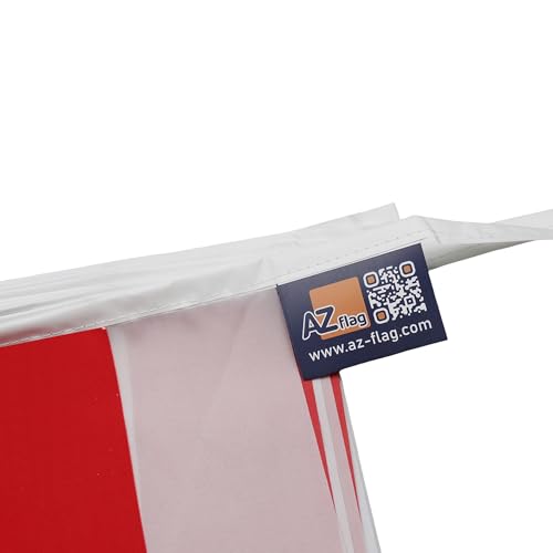 Image of AZ FLAG Poland 6 meters BUNTING Flag 20 flags 9'' x 6'' - Polish STRING flags 15 x 21 cm