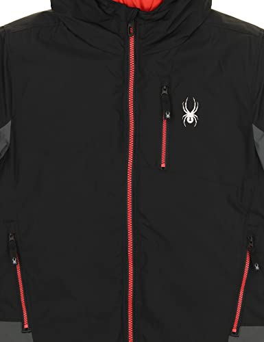 Spyder Boy's Youth (8-20) City-To-Slope Full Zip Hooded Jacket, Black4