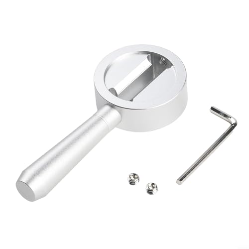 Palanca de vapor de aluminio compatible con máquinas de café espresso Breville 870/875/876 para agua caliente y función de vapor (plateado) - imagen 3