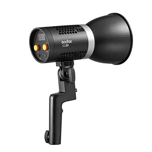 GODOX ML60 Superkompakte LED-Videoleuchte, konstant, tragbar, 60 W, 5600 K, CRI 96 TLCI 97, LED-Studio, Interview-Film… – Bild 5