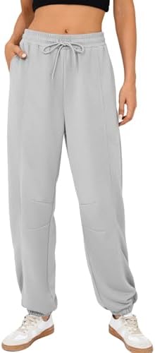 Quenteen Womens Sweatpants Summer Casual Loose Lightweight Joggers Pants Baggy Lounge Pants Drawstring Workout Bottoms