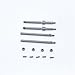 KingVal Replacement Stainless Steel Front and Rear Thickened RC Wheel Axle Drive Shaft RC Parts Compatible with Axial SCX24 AXI00001 AXI00002 AXI00004 AXI00006 AXI90081 C10 RC Crawler Car