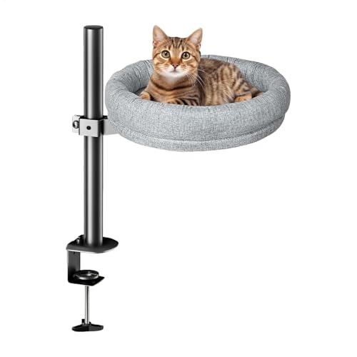 Lit de table pour chat pour libérer l'espace de travail avec hamac pour chaton rigide