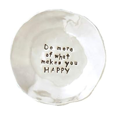 Basic Spirit Boxed Happy Large Charm Bowl, Home Decorative Bowls, Jewelry Trays, Jewelry Storage Display Organizer