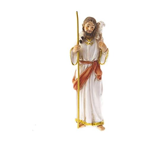 DELL'ARTE Artículos religiosos - Estatua Jesús feliz pastor 12 cm Cover