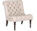 Coaster Home Furnishings Armless Curved Accent Chair, Oatmeal and Light Brown