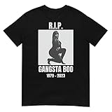 Gangsta Boo Commemorative RIP 2023 Tribute Memphis Tennessee Rapper T-Shirt Black