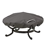 Classic Accessories 55-147-015101-EC Ravenna Round Fire Pit Cover, Small, Taupe
