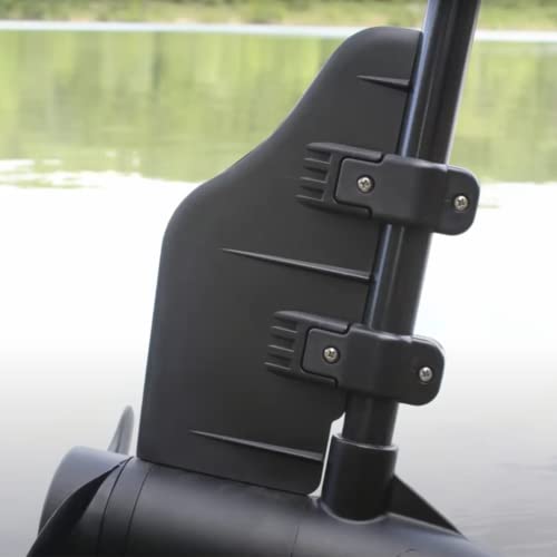 Rudder Clamp On Trolling Motor Boat Rudder For 1 1/8\" Transom Trolling Motor Shaft, For Minn Kota, MotorGuide, Newport Vessels Most Trolling Motors, For Inflatable Pontoon, Fishing Kayak, Canoes Boat