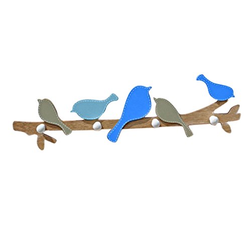 LOVIVER Gancho De Cabide De Parede De Tábua De Madeira Rústica Com Rack De Gancho De Toalha De Roupa