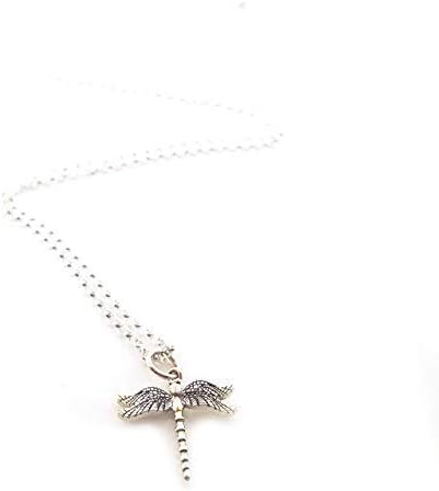 Dragonfly Charm Necklace – Dainty Sterling Silver Pendant – Minimal Nature Jewelry Gift – Handmade in Raleigh NC - Image 2