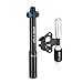 Mini Bike Pump with CO2 Inflator - Dual Mode Hand Pump/ CO2 Valve - Portable Bike Tire Pump Patented Auto-Switching Twin Head Fit Presta/Schrader (NO CO2 cartridges)