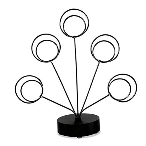 Sharplace Porte-Photos avec Pinces, Supports Photo avec Pinces, Cadre Photo Arbre Généalogique à 5 Branches, Présentoir de Bureau pour les Mariages les...