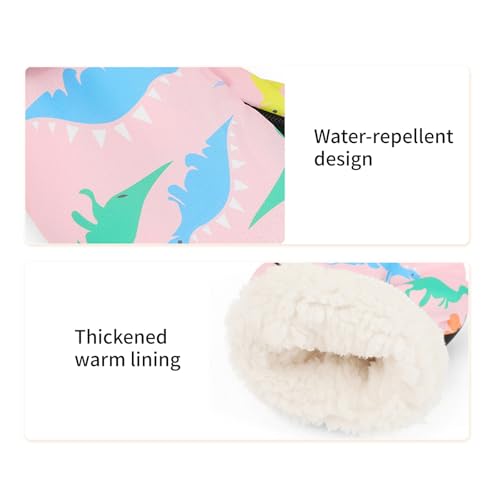 Guantes de invierno para niños par de manoplas térmicas e impermeables al viento 6