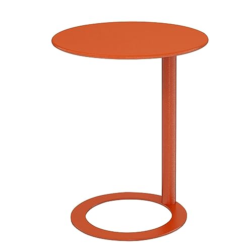 Mesa auxiliar en C para espacios pequenos perfecta junto al sofa 2